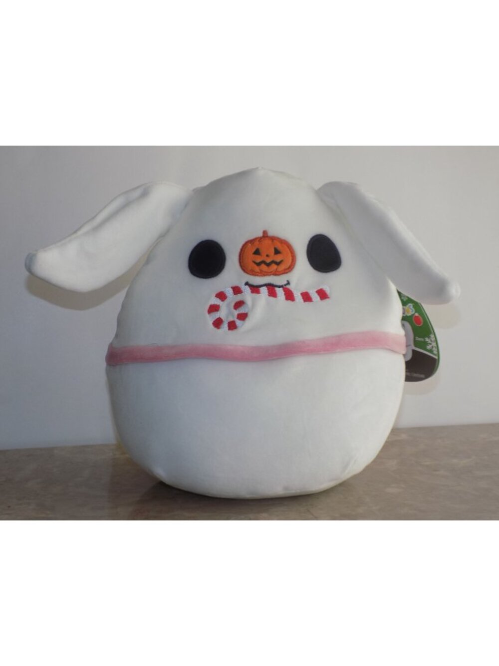 Squishmallows 8" Nightmare Before Christmas Zero with Candy Cane - Picture 3 of 7